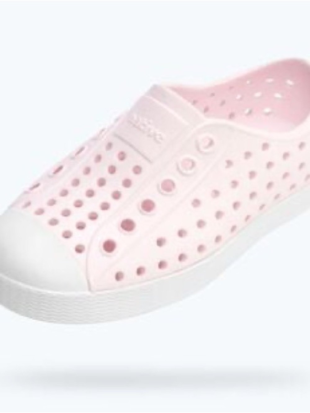 NEVER WORN - Native Shoes Kids Slip-On Water Shoe in Light Pink and White